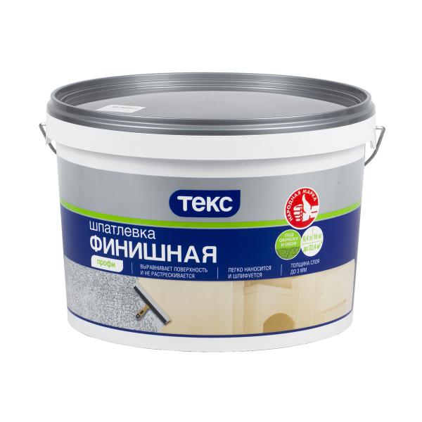 Шпаклевка финишная для г/к 16кг ТЕКС