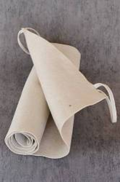 Коврик (лежак) для бани 1500х500мм, белый  (полушерсть)