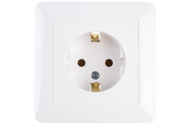 Розетка с з/к скр. уст. 16А/250В белая  ХИТ (45738)
