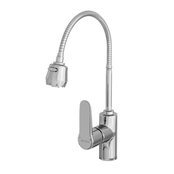 Смеситель для кухни Avrora Kitchen гибкий излив AV9001