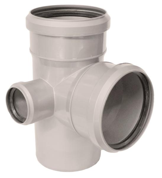 Крестовина бесшум. 2-пл. D110 х 110 х 50 х 87` левая