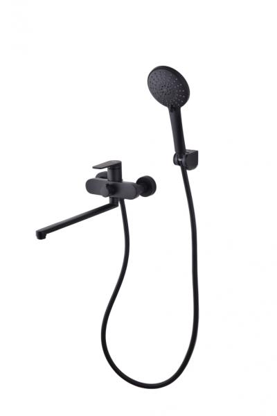 Смеситель для ванны D&K Bayern Furth длинный излив DA1523305 черный