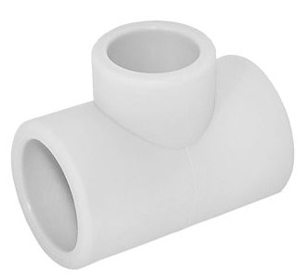 Тройник переходной 40/32/40 (БЕЛЫЙ) "Политэк" (15)