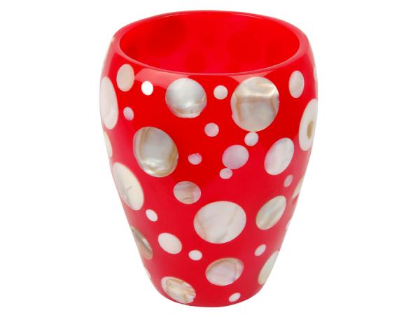 Стаканчик Krugla red (красно-белый) G85-18