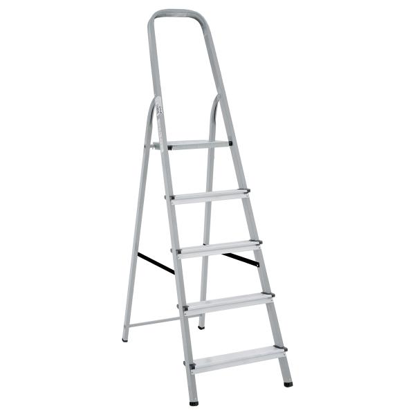 Лестница-стремянка Новая Высота NV1130, 5 ступеней, рабочая нагрузка 150 кг