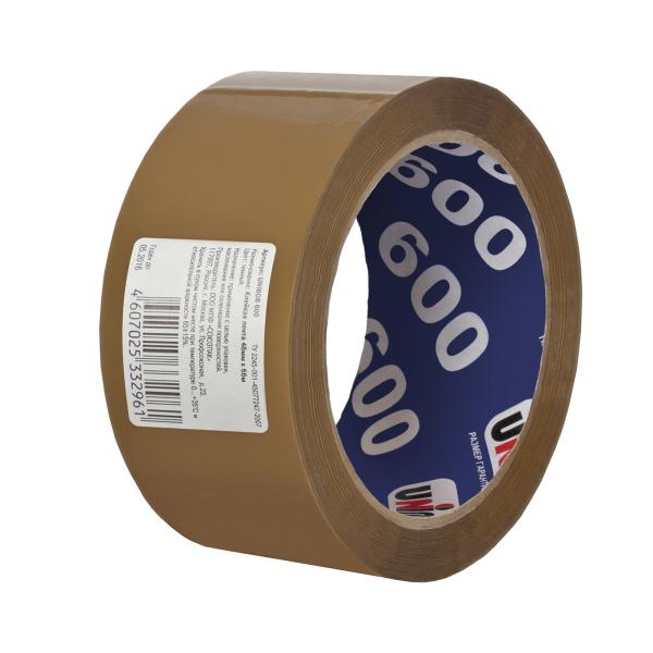 Скотч коричневый Unibob 600, 48 мм x 66 м
