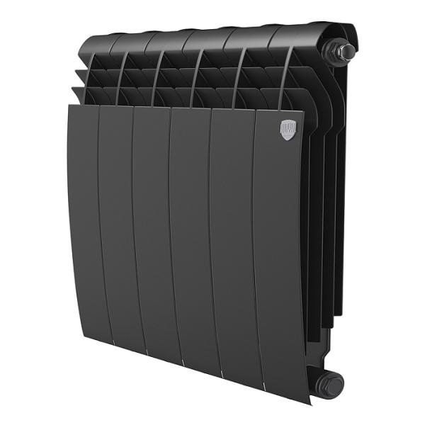 Радиатор биметаллический Royal Thermo BiLiner 500/87 6 секц., черный