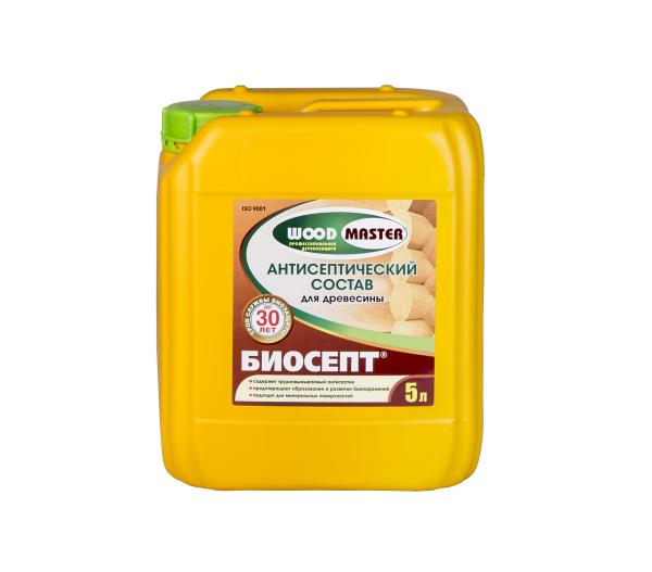 Антисептик для древесины "БИОСЕПТ"  5л WOODMASTER