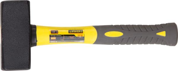 Кувалда 1,5кг, с фиберглассовой рукояткой, кованая, DIN 6475, STAYER Professional (20052-15)