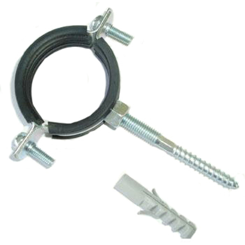 Кронштейн (хомут со шп.)стальной с рез. упл. 20-24  (1/2")
