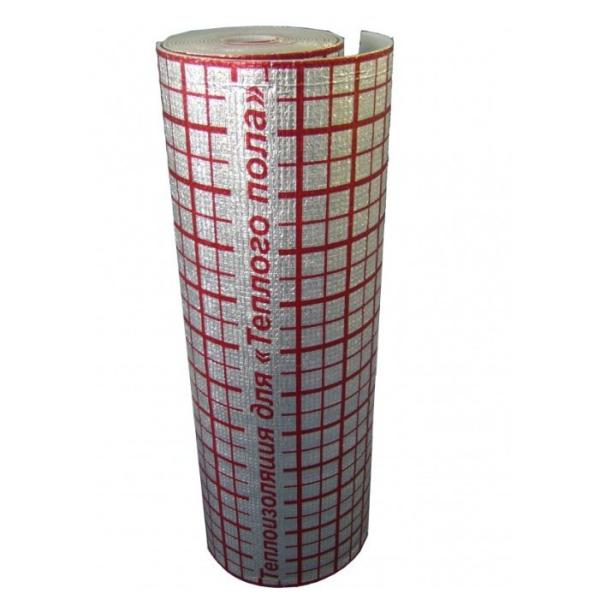 Подложка Скайфлекс "Тёплый пол"  НПЭ-ПЛ 3мм*1,2м*25м (30м.кв.) (лавсан с разлиновкой)