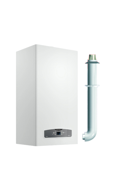 Котел газовый настенный Ariston CARES XC 24 FF, двухконтурный, закрытая камера сгорания + Дымоход в подарок