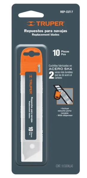 Лезвия запасные для ножа 10шт CUT-7 REP-CUT-7, Truper