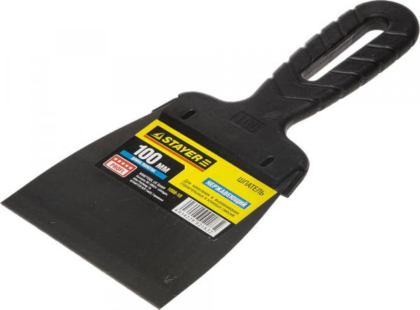 Шпатель 100мм Professional нержавеющий с пластмассовой ручкой (арт.1008-10) Stayer