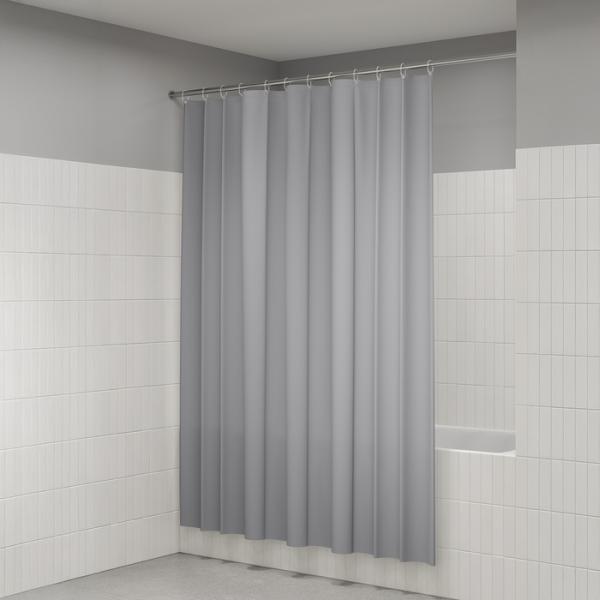 Штора для ванной комнаты Iddis BS07P18i11 180x200 см полиэстер, серая
