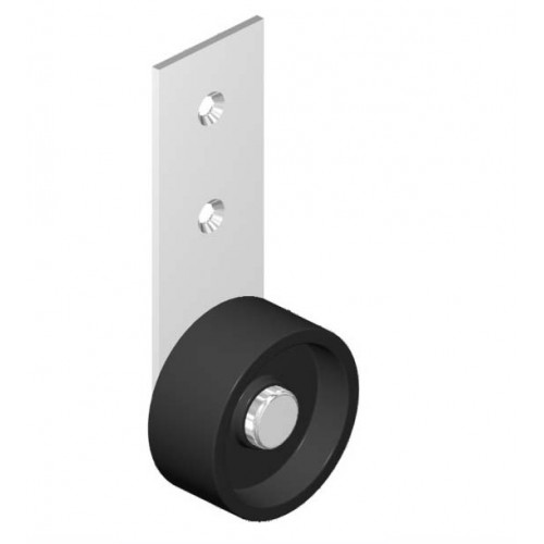 Колесо узкая пластина 40мм не поворот 5010042