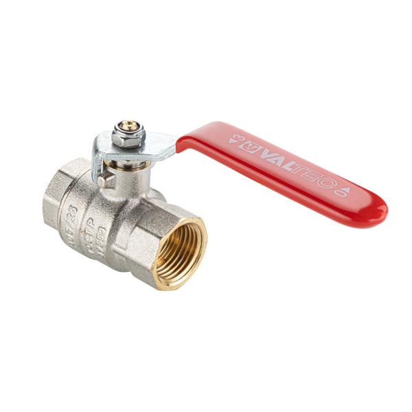 Кран шаровой для воды 1" вн.-вн. ручка-рычаг Valtec латунь никелированная