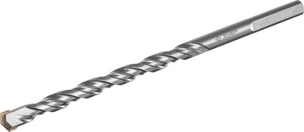 Сверло по бетону 8x150 мм, 3-х гранный хвостовик, Зубр