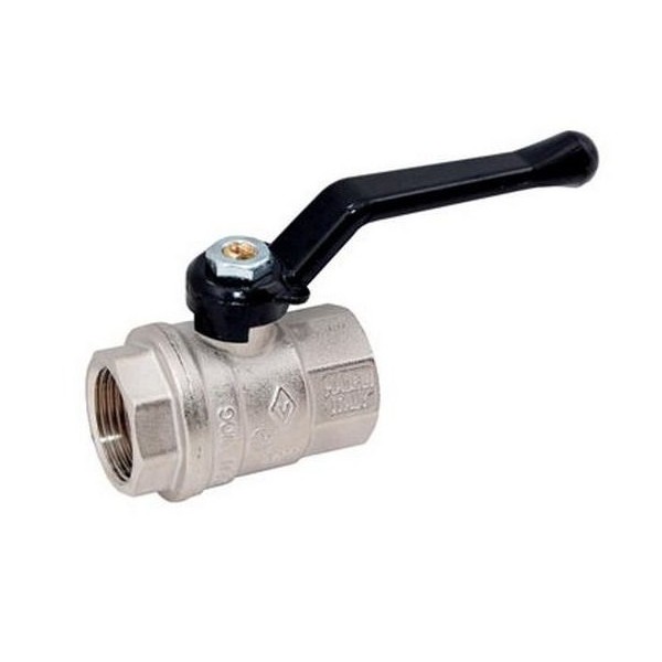 Кран шаровой для воды 3/4" Г-Г-Р Bugatti латунь никелированная (14)