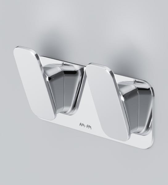 Планка с 2 крючками AM.PM Inspire 2.0 хром A50A35600
