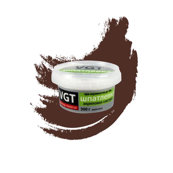 Шпатлевка по дереву Экстра 0,3кг ВГТ махагон