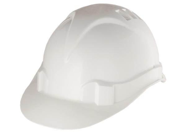 Каска защитная из ударопрочной пластассы, белая (89114) (Сибртех)