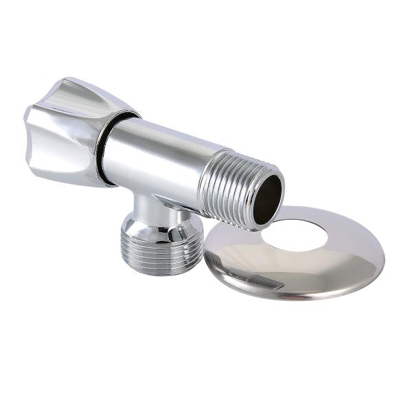 Вентиль угловой для подкл. сантех. приборов 1/2"х1/2"  Ш-Ш Valtec латунь никелированная