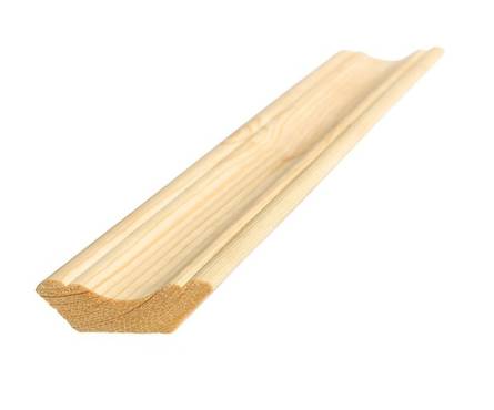 Плинтус потолочный хвоя Сорт А  25*12*2500 фигурный 2,5м