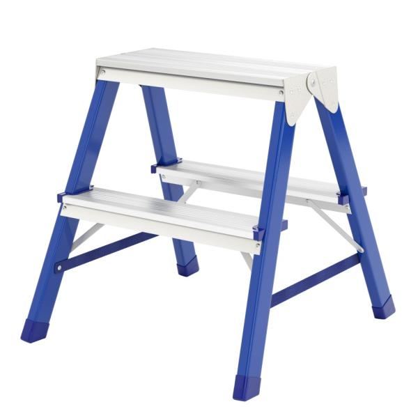 Стремянка двусторонняя 2 ступени, стальная, (97932) Сибртех