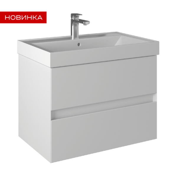 Тумба Briz Импрэсс т18-70 под раковину Грэмми 70, 245 03-18070-19 00 БЕЛ