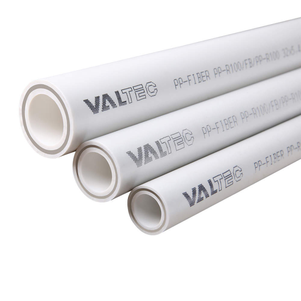 Труба полипропиленовая Valtec арм. стекловолокном 40х6,7 мм PN25 белая (40)