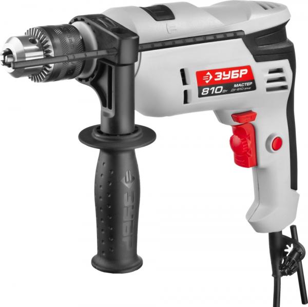 Дрель ударная ЗУБР ДУ-810 ЭРМ2, 810 Вт, 2800 об/мин, патрон 13 мм, коробка