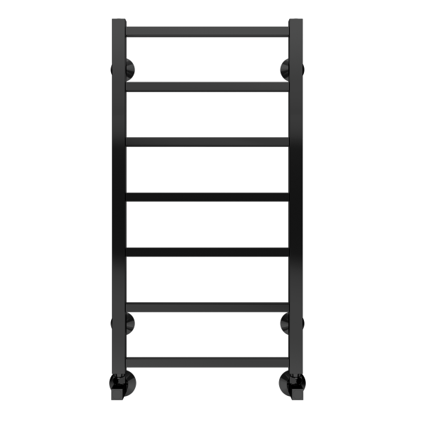 Полотенцесушитель водяной Terminus Контур П7 400х800 мм, нижнее подключение, черный матовый