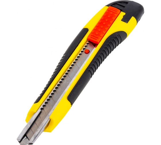 Нож канцелярский 9 мм HERCULES-9 с сегментированным лезвием, с автостопом, Stayer