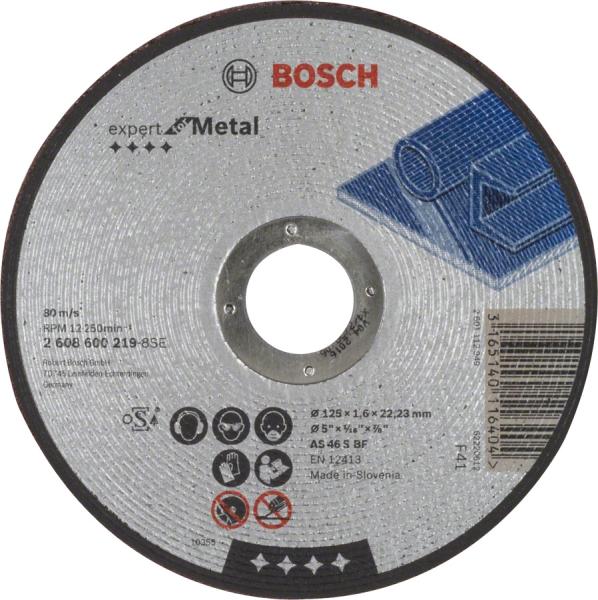 Диск отрезной по металлу 125х1,6х22,23 мм, Bosch