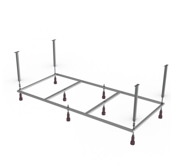 Каркас сварной М12 для акриловой ванны Mirsant Алушта/Анапа/Optima 170x70 без сифона КА17070