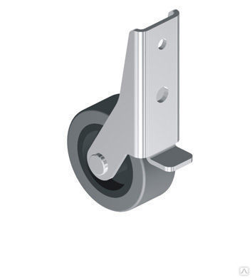 Колесо 40 мм мебельное боковое с бортиком, не поворотное