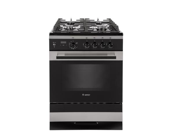 Плита газовая Gefest ПГ 6500-04 0069, черная, 60 см