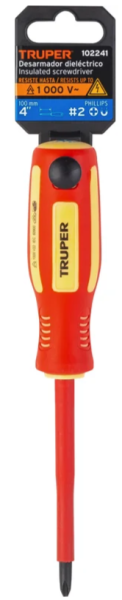 Отвертка PH2 1000 В DP-1/4X4D, Truper