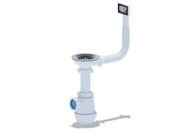 Сифон для моки АниГрот A01.45S 31/2''х40 с переливом