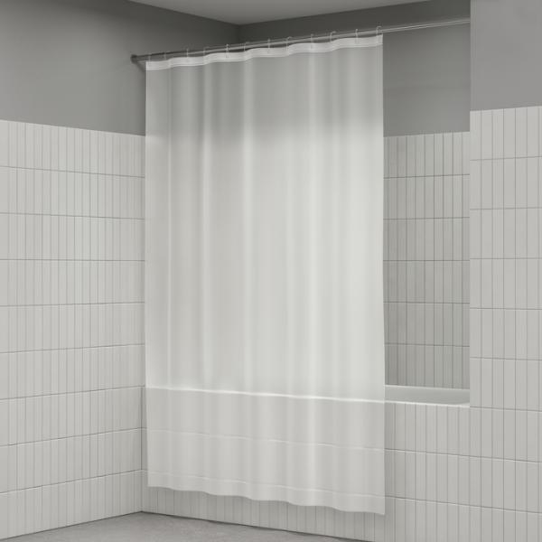 Штора для ванной комнаты Iddis P08PV11i11 180x180 см Peva, прозрачная