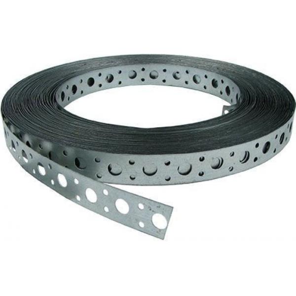 Лента перфорированная LP 17х0,7 мм, 25 м, Прямая оцинкованная