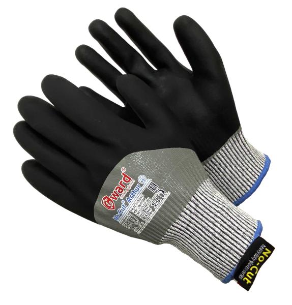 Перчатки антипорезные со стекловолокном с полным нитриловым покрытием р. XL, GWARD