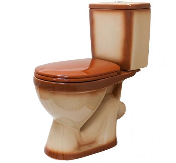 Унитаз-компакт Rosa Лира коричневый