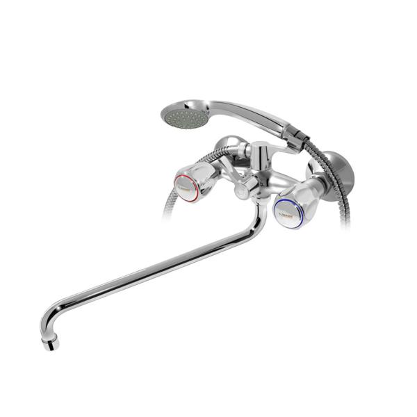 Смеситель для ванны Varion Парма 7012182 длинный s-образный излив