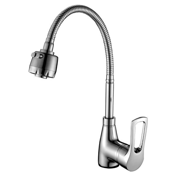 Смеситель для кухни Rossinka гибкий излив T40-26