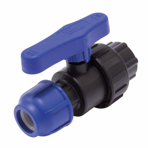 Кран шаровой ПНД разъемный  25 x 3/4" вн. резьба