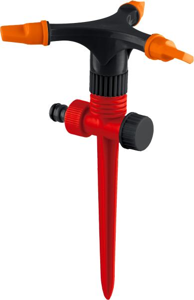 Распылитель GRINDA круговой на пике, 3сопла, пластик. (арт.8-427610)