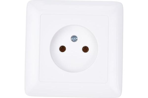 Розетка без з/к скр. уст. 10А/250В белая  ХИТ (45737)