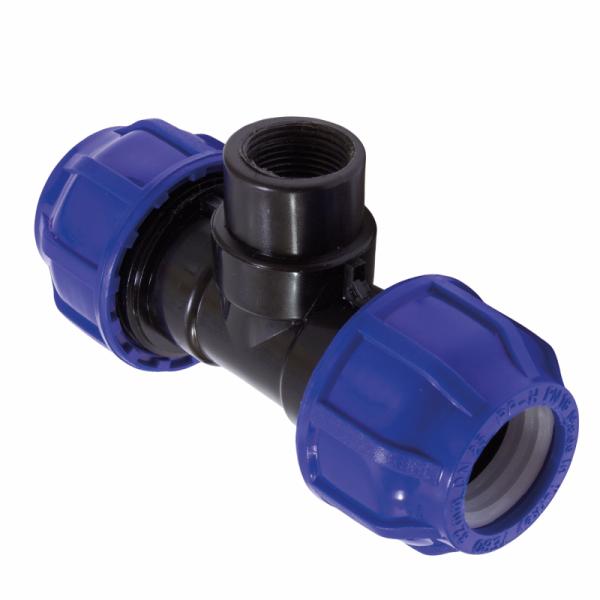 Тройник ПНД вн. резьба  20 x 1/2" x 20